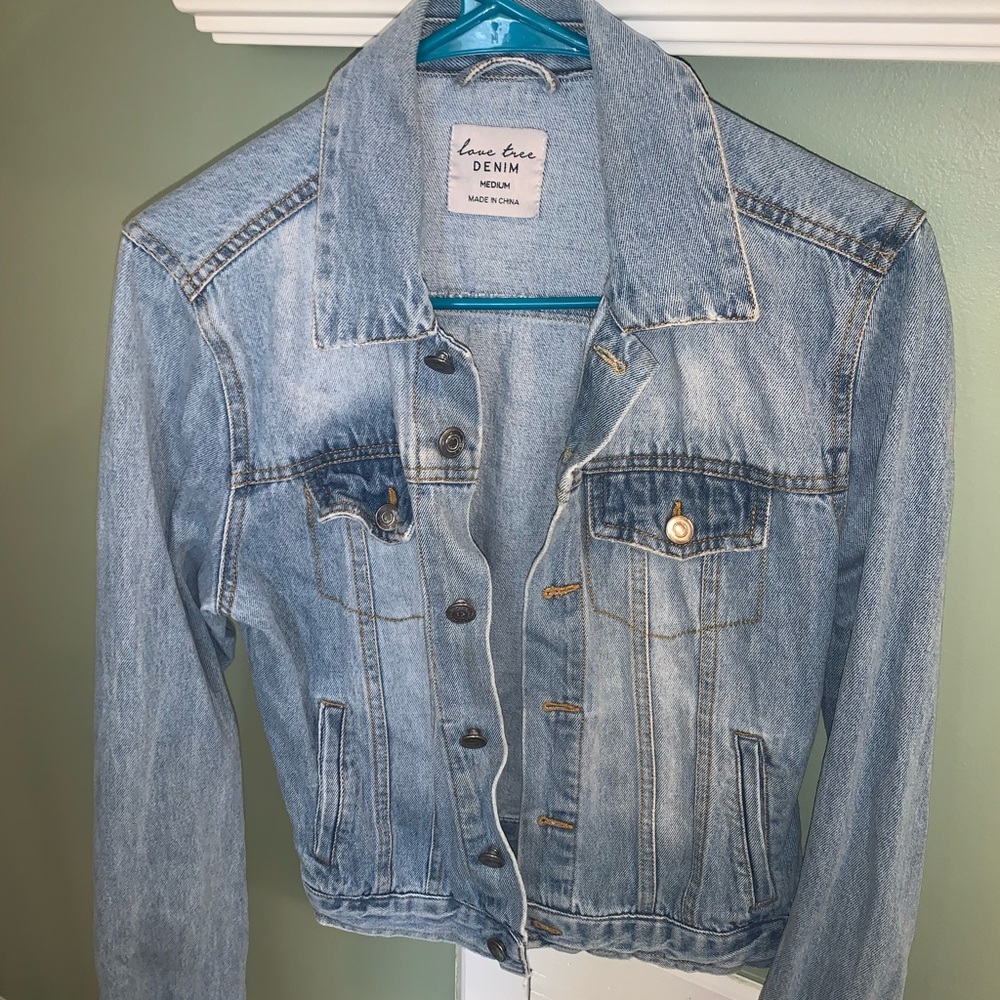 Love Tree denim jacket, size small